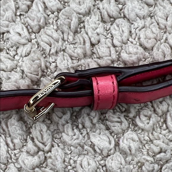 Coach Tan and Pink Signature Crossbody Bag - Picture 14 of 16